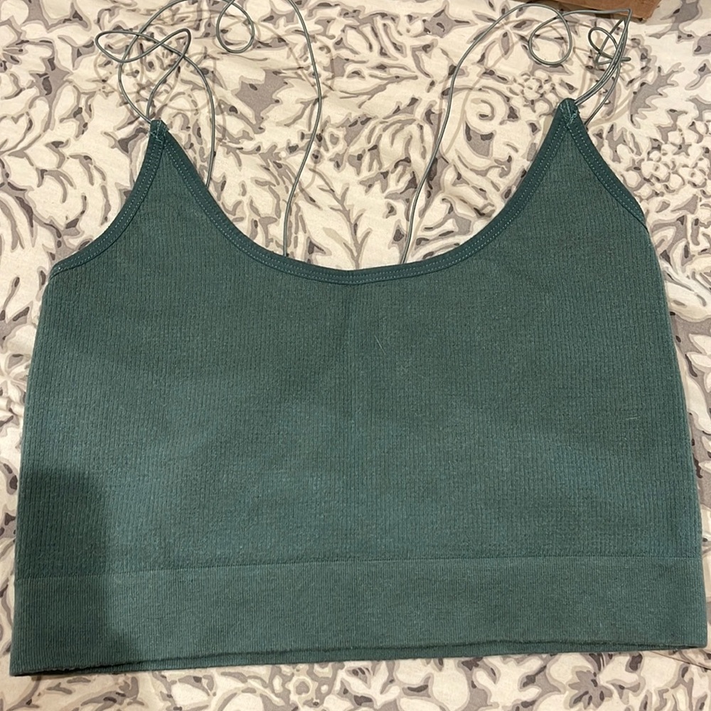 urban outfitters bra top (green)